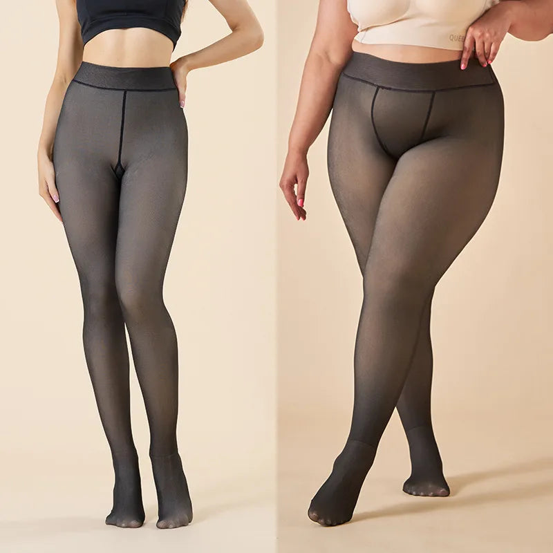 Damen Thermo-Strumpfhose – Warm & Transparent