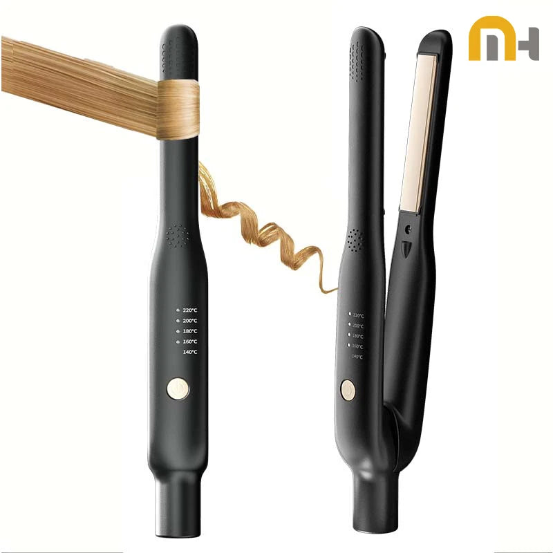 2-in-1 Mini Hair Styler – Glätteisen & Curler für Reisen