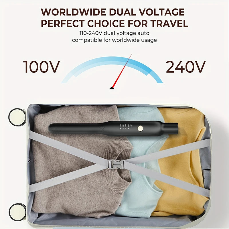 2-in-1 Mini Hair Styler – Glätteisen & Curler für Reisen