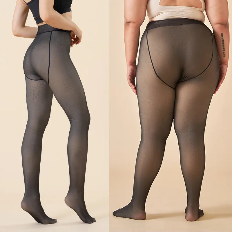 Damen Thermo-Strumpfhose – Warm & Transparent