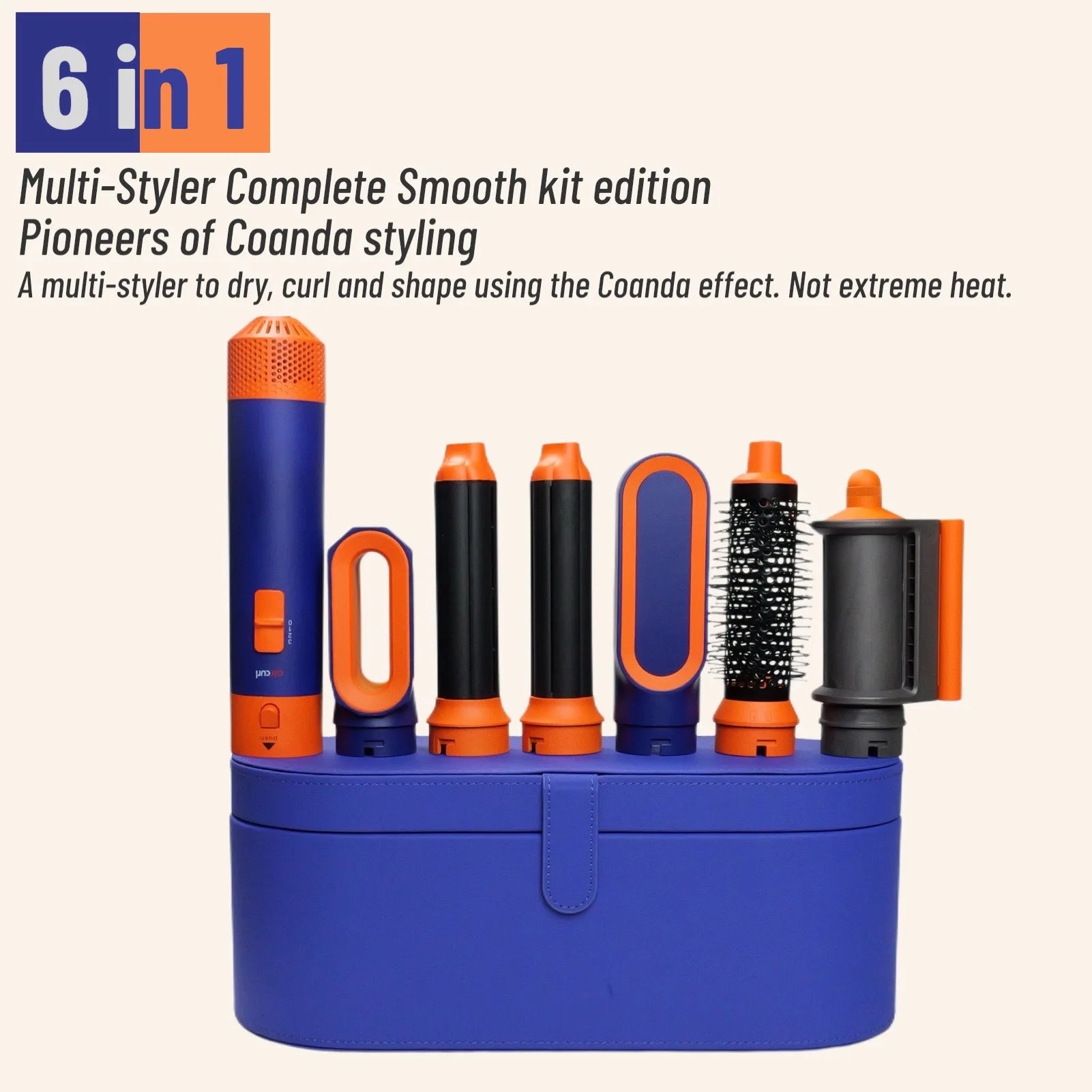 6-in-1 Smooth Hair Styler – Multifunktionaler Hot Air MultiStyler für Volumen, Glätte & Locken